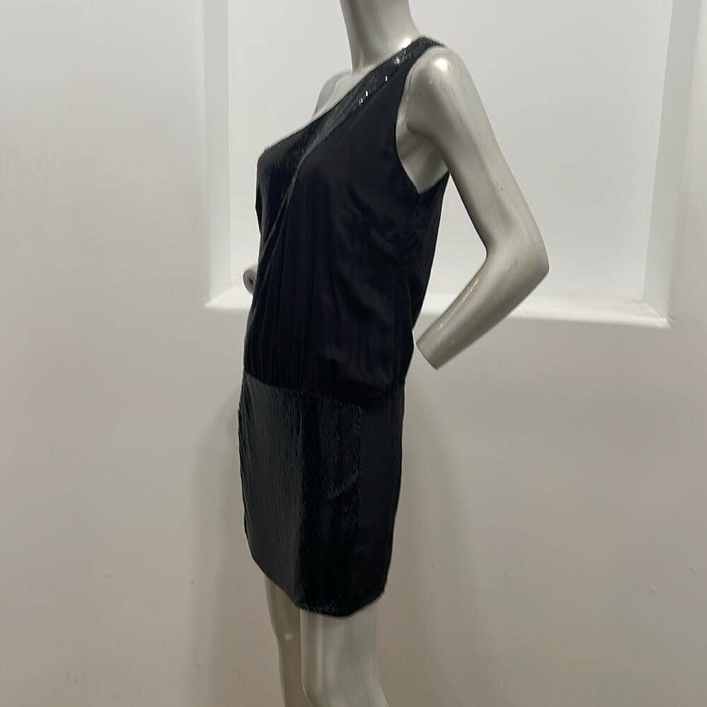 Sheri Bodell One Shoulder Beaded Dress  Black Size S - Picture 3 of 12